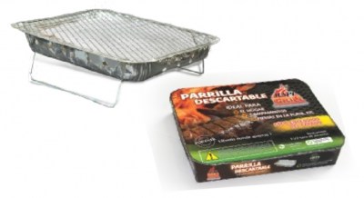 PARRILLA DESCARTABLE PARA 2 PERSONAS